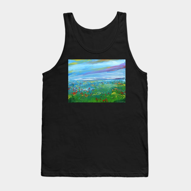 Meadow Drops Tank Top by colleenranney